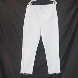 Favorite Daughter White Valentina Ultra High Waist Stretch Ankle Jeans 33
